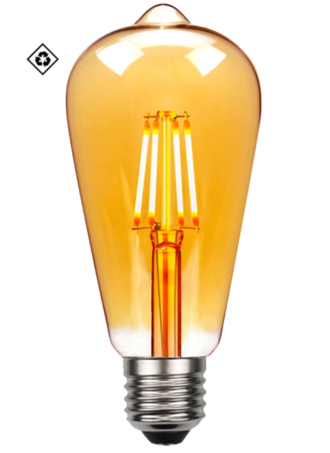 ST64 Straight Vintage LED Bulb